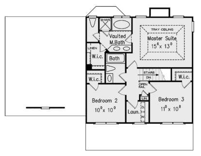 Second Floor for House Plan #8594-00328