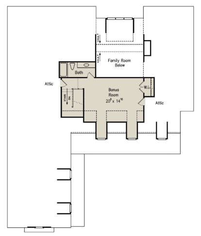 Optional Second Floor for House Plan #8594-00329