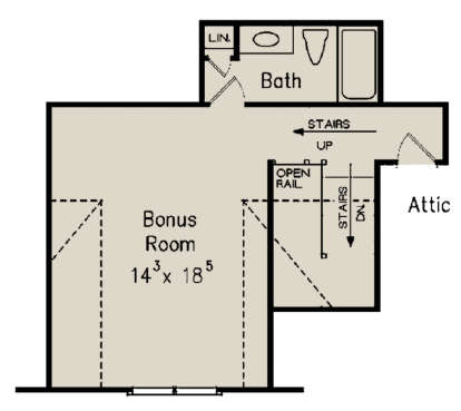 Optional Second Floor for House Plan #8594-00330