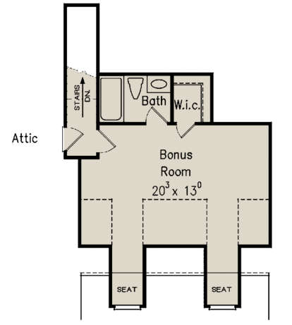 Optional Second Floor for House Plan #8594-00331