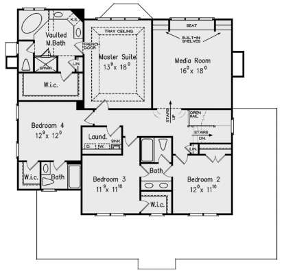 Second Floor for House Plan #8594-00335