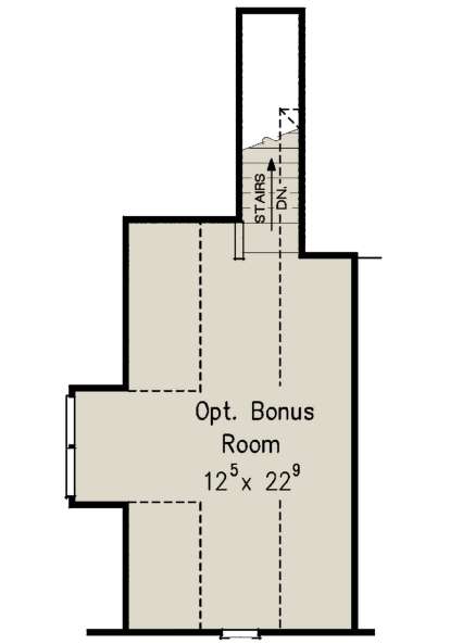 Optional Bonus Room for House Plan #8594-00341