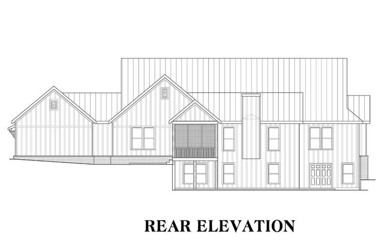 Modern Farmhouse House Plan #009-00276 Elevation Photo