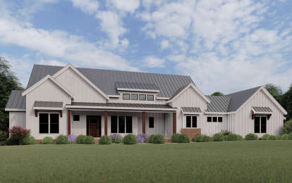 Modern Farmhouse House Plan #009-00276 Elevation Photo