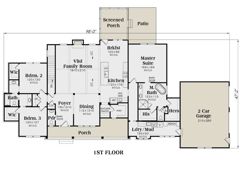 House Plan House Plan #23578 Drawing 1