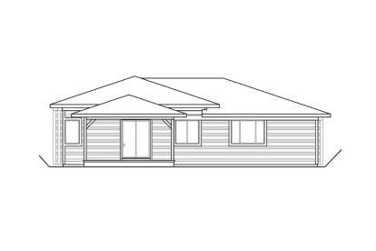 Prairie House Plan #035-00828 Elevation Photo