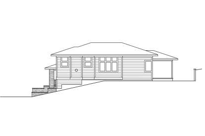 Prairie House Plan #035-00828 Elevation Photo