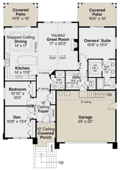 Main Floor for House Plan #035-00829