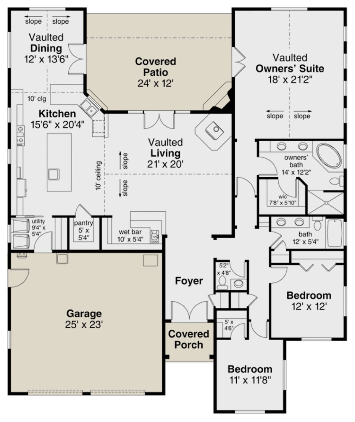 Main Floor for House Plan #035-00830