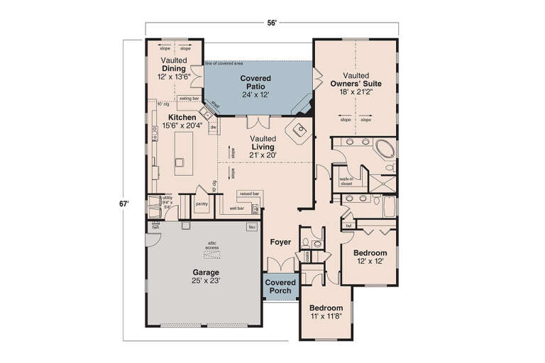 House Plan House Plan #23581 Drawing 1