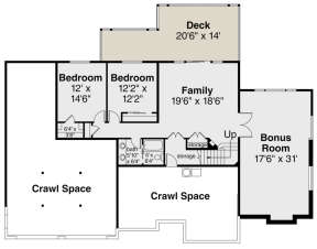 Basement for House Plan #035-00831