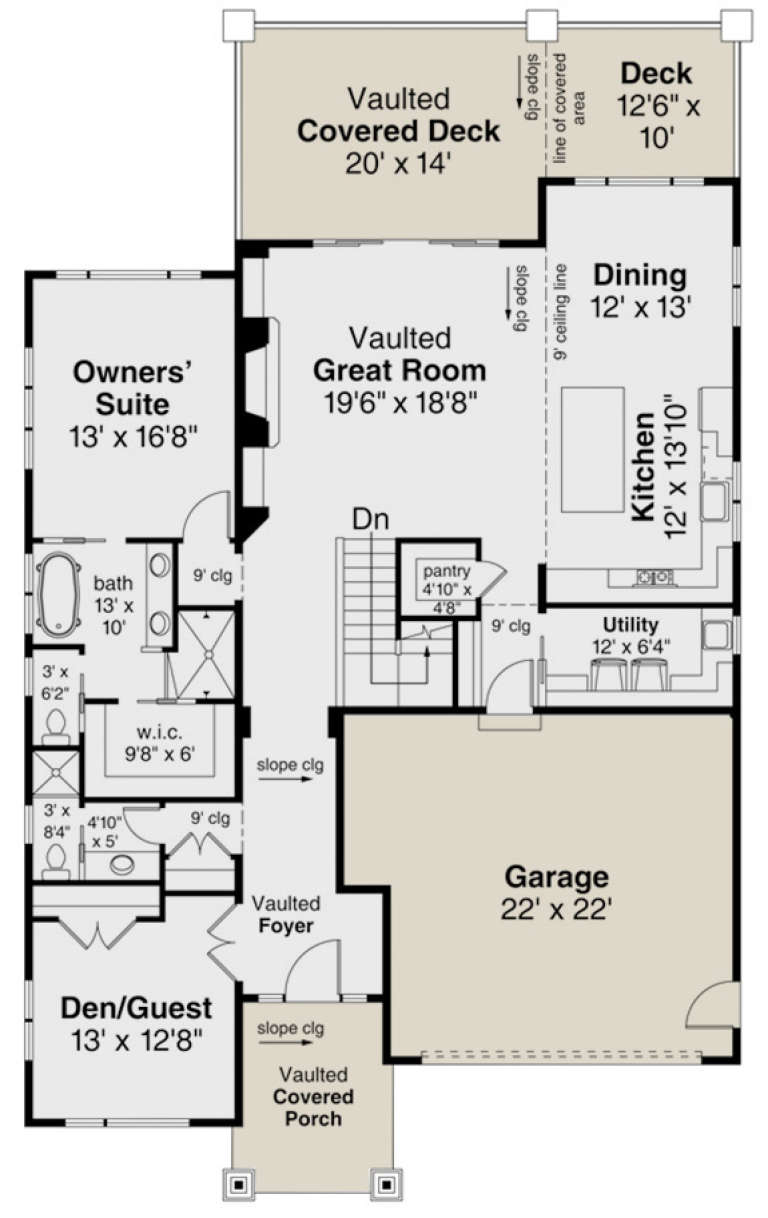 House Plan House Plan #23584 Drawing 1