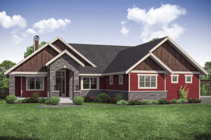 Craftsman House Plan #035-00835 Elevation Photo