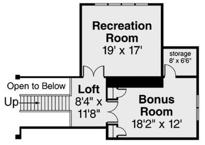 Second Floor for House Plan #035-00835