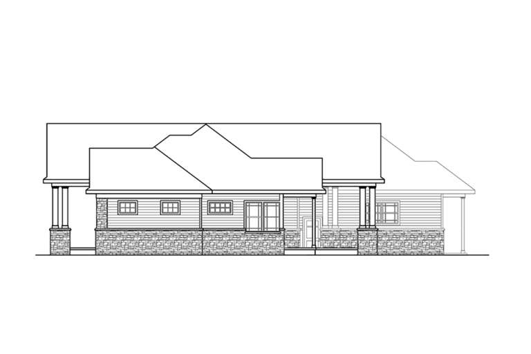 Traditional House Plan #035-00836 Elevation Photo