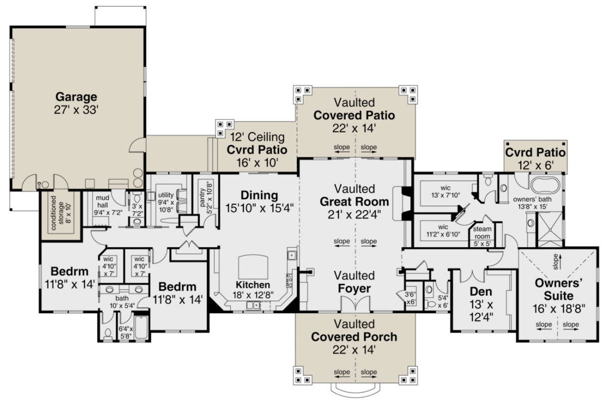 Main Floor for House Plan #035-00836