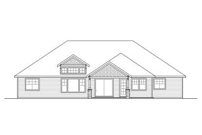 Craftsman House Plan #035-00838 Elevation Photo