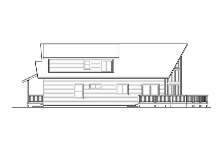 Cabin House Plan #035-00839 Elevation Photo