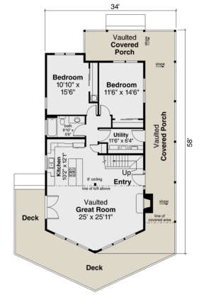 Main Floor for House Plan #035-00839
