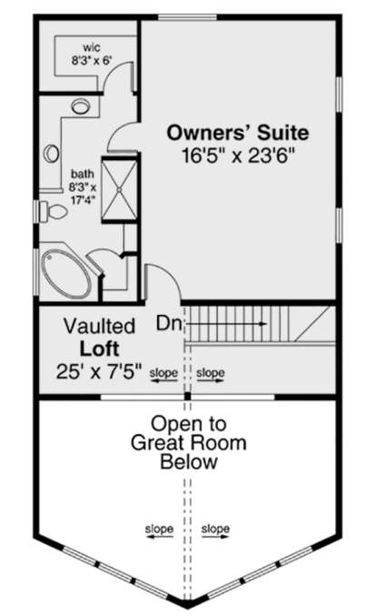 Second Floor for House Plan #035-00839