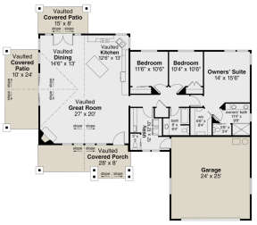 Main Floor for House Plan #035-00840