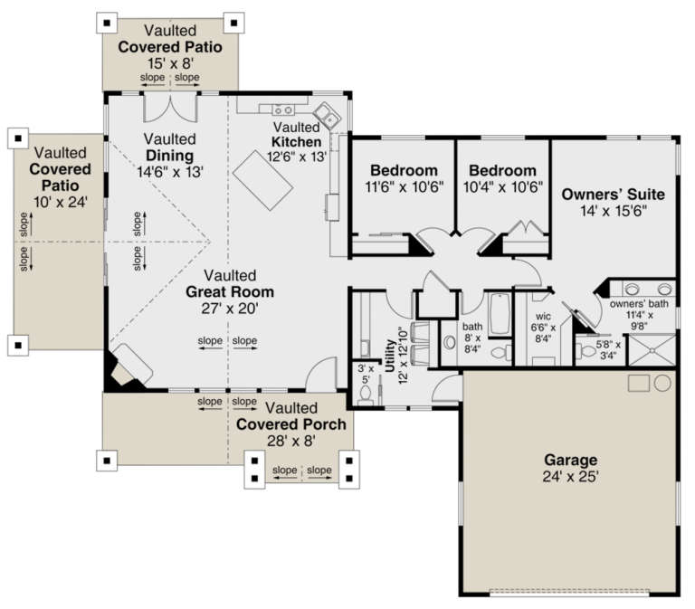 House Plan House Plan #23592 Drawing 1