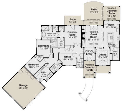 Main Floor for House Plan #035-00841