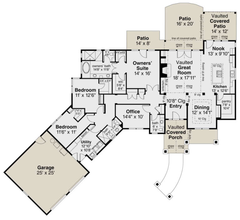 House Plan House Plan #23593 Drawing 1