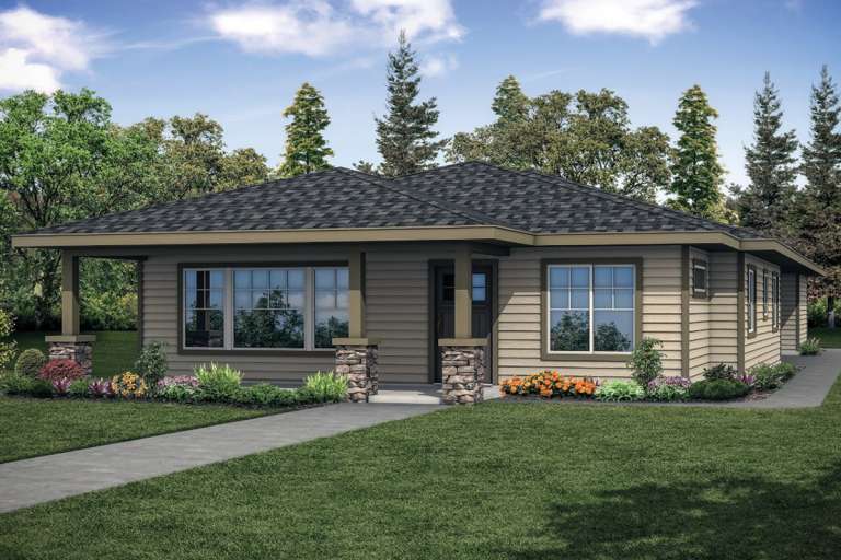 House Plan House Plan #23594 Front Elevation 
