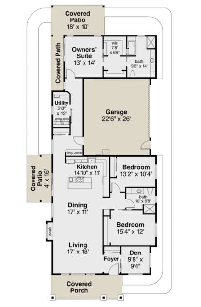 House Plan House Plan #23594 Drawing 1