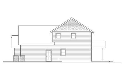 Craftsman House Plan #035-00843 Elevation Photo