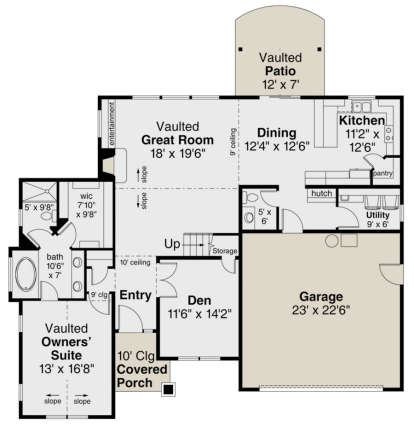 Main Floor for House Plan #035-00843