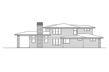 Prairie House Plan #035-00844 Elevation Photo