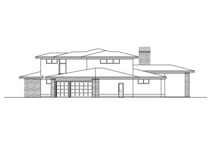 Prairie House Plan #035-00844 Elevation Photo