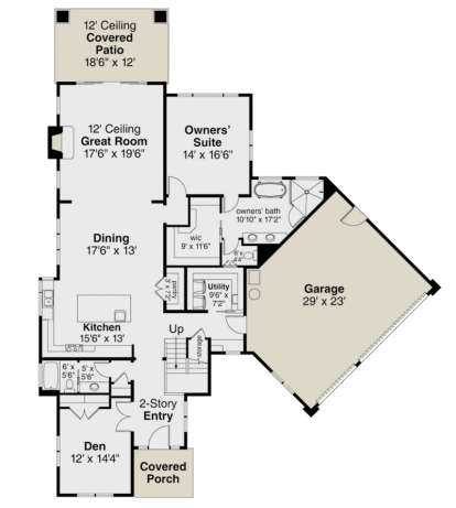Main Floor for House Plan #035-00844