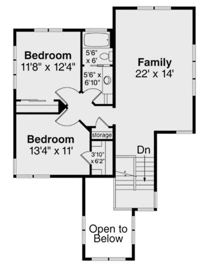 Second Floor for House Plan #035-00844