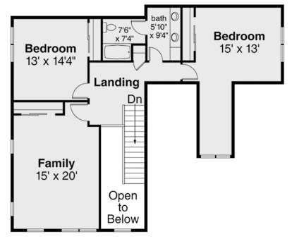 Second Floor for House Plan #035-00845