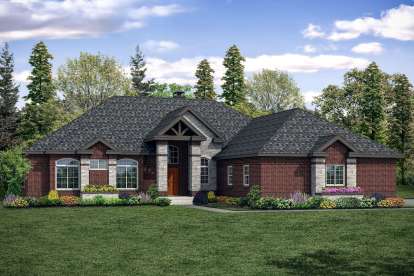 Traditional House Plan #035-00846 Elevation Photo