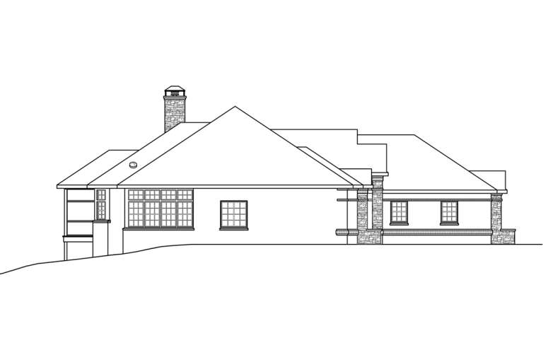 Traditional House Plan #035-00846 Elevation Photo