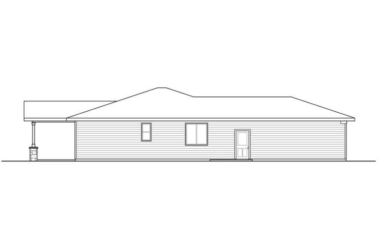 Ranch House Plan #035-00847 Elevation Photo