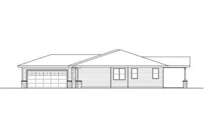 Ranch House Plan #035-00847 Elevation Photo