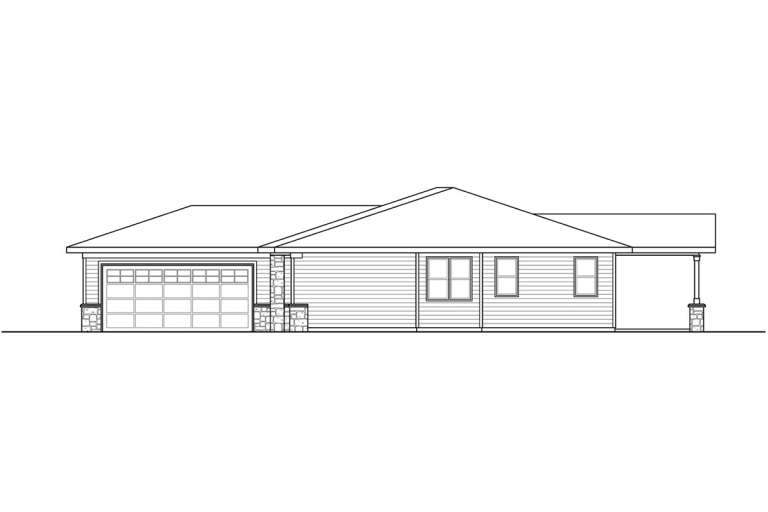 Ranch House Plan #035-00847 Elevation Photo