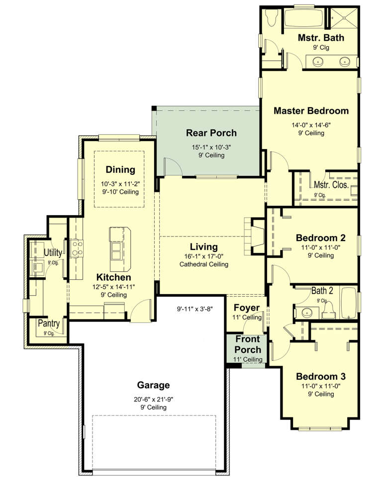 House Plan House Plan #23601 Drawing 1