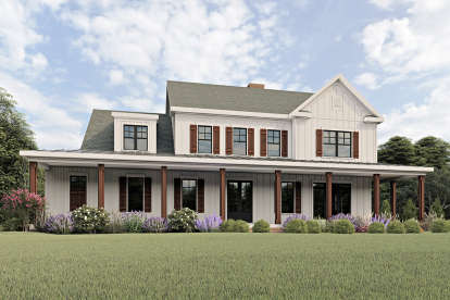 Modern Farmhouse House Plan #009-00277 Elevation Photo