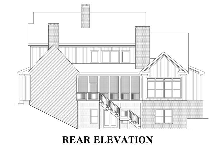 Modern Farmhouse House Plan #009-00277 Elevation Photo