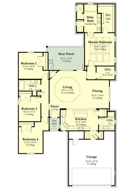Main Floor for House Plan #7516-00027