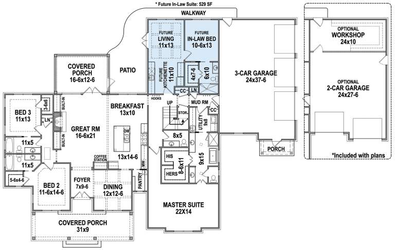 House Plan House Plan #23615 Drawing 1