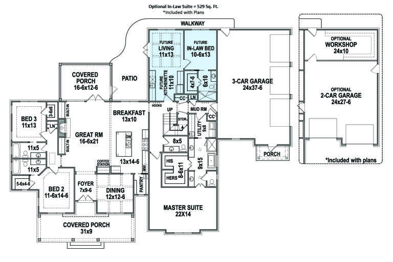 House Plan House Plan #23615 Drawing 1