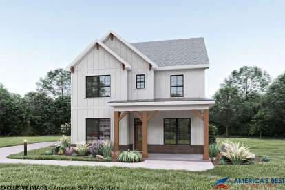 Modern Farmhouse House Plan #009-00278 Elevation Photo