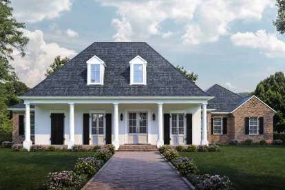 French Country House Plan #7516-00033 Elevation Photo